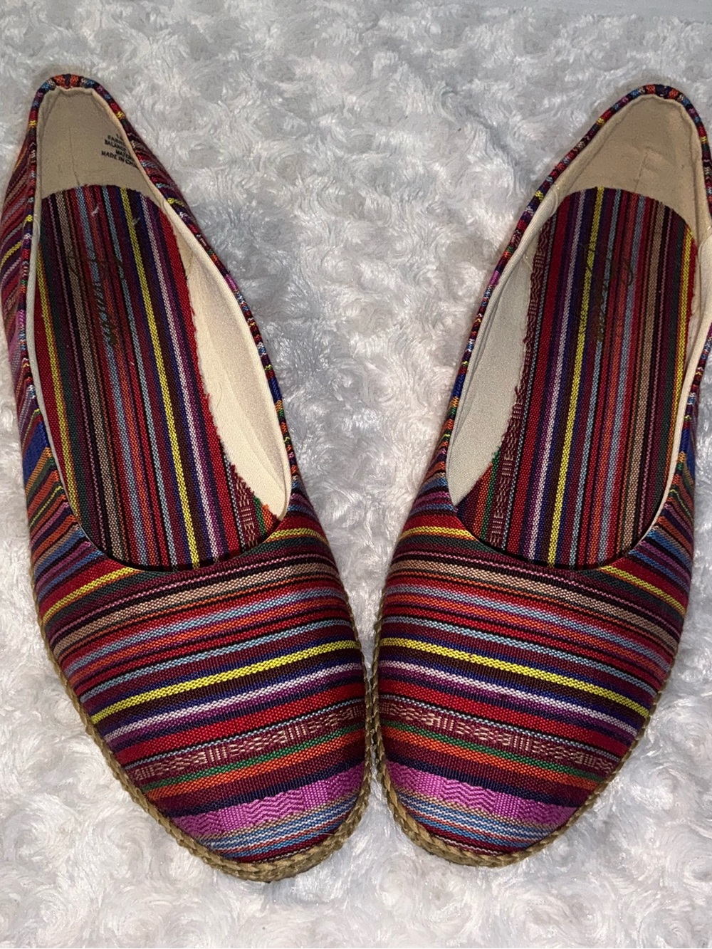 Beacon Multicolor Striped Espadrille Flats